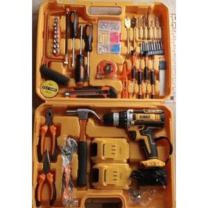 Dewalt 21V Cordless Electric Drill 47PC Tool Set WITH 2 Batteries