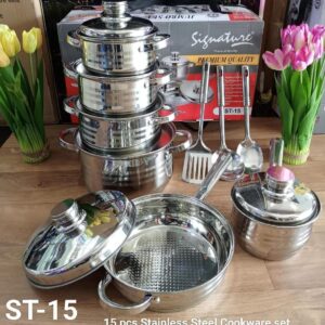Signature Induction Base Stainless Steel Cookware Set