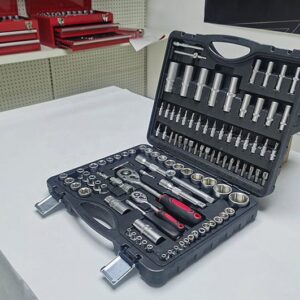 108 Socket Wrench Set, CR-V material, OEM & ODM support : Reliable tools for professional assembly applications.
