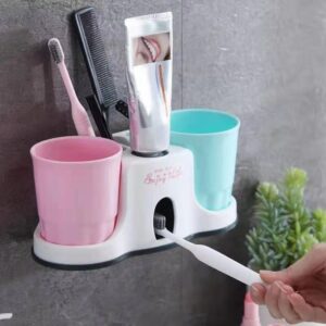 Toothpaste dispenser with cups