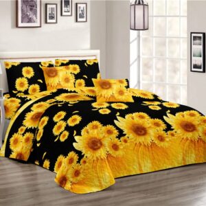 Flowered bedcover