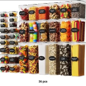 36pcs Bpa storage containers