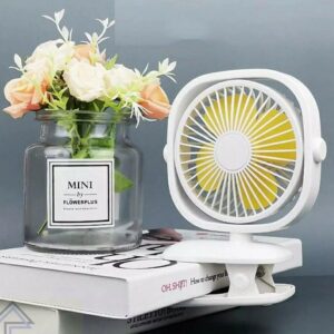 Mini rechargeable clip fan
