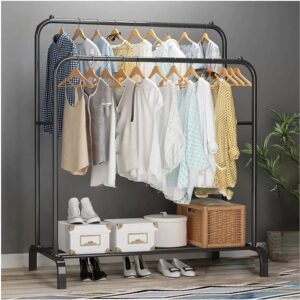 Double Pole Clothing Rack
