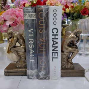 Thinking Man Bookends Heavy Resin statue Decor 