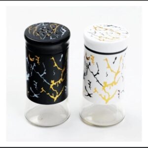 marble coated salt shakers 