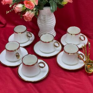 Gold line cup saucer 