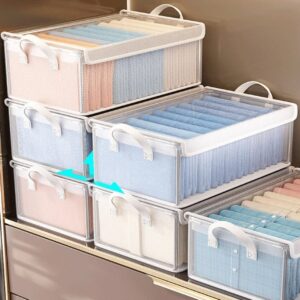 Thick transparent fabric closet organizer