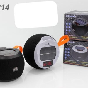 Mini bluetooth speaker with solar panel