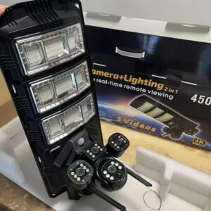 Intelligence V380 Pro Solar Street Light Ptz Flood Light 4G Camera 450W
